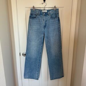 Aritzia Denim Forum The Farrah Hi-Rise Wide Leg Jean, 28